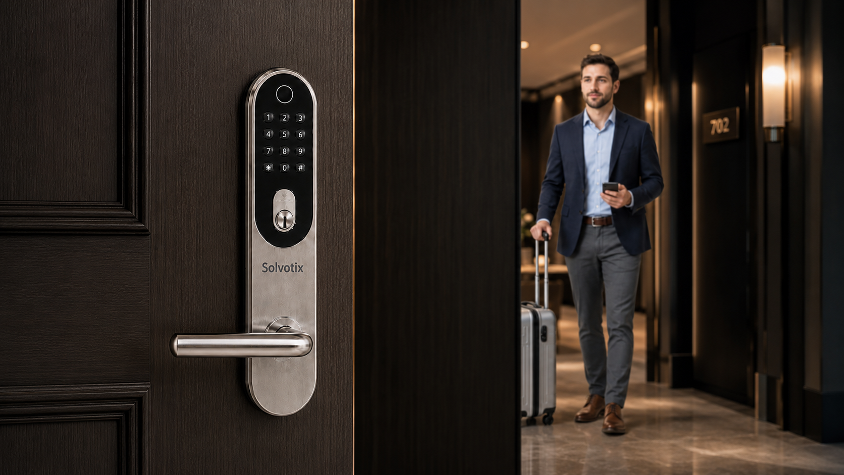 Solvotixilla hotellien, asuntojen ja rakennusten kulku hallitaan digitaalisesti ensimmäisestä vierasviestistä lopulliseen uloskirjautumiseen.